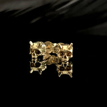 Load image into Gallery viewer, Gold Azazel Stud Earrings