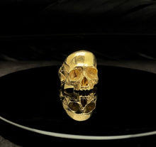 Load image into Gallery viewer, Solid Gold Decay Skull Ring
