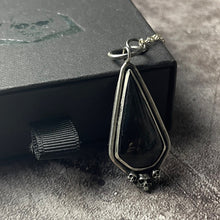 Load image into Gallery viewer, 925 Silver Obsidian Amulet RTST