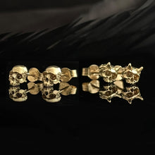 Load image into Gallery viewer, Gold Azazel Stud Earrings