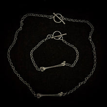 Load image into Gallery viewer, Silver Bone Bracelet | 925 Silver Femur Bracelet  | OSSUA et ACROMATA