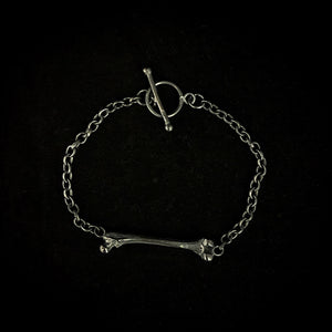 Silver Bone Bracelet | 925 Silver Femur Bracelet  | OSSUA et ACROMATA