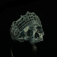 Load image into Gallery viewer, Alexander McQueen Skull Ring | Silver Skeleton Ring | OSSUA et ACROMATA