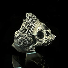 Load image into Gallery viewer, Alexander McQueen Skull Ring | Silver Skeleton Ring | OSSUA et ACROMATA