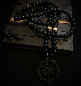 ossua-et-acroamata-jewelery-gothic-goth-mythology-spirituality-mysticism-memento-mori-bone-hand-craved-gemstones-beads-antler-deerantler-Dharma_Mala_Necklace
