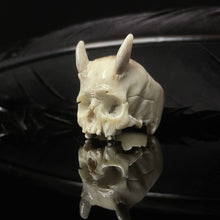 Load image into Gallery viewer, White Skull Ring | Ossua et Acromata Rings | OSSUA et ACROMATA