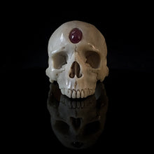 Load image into Gallery viewer, 3rd Eye Ring | Red Eye Skull Ring | OSSUA et ACROMATA