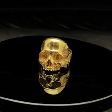 Load image into Gallery viewer, Solid Gold Decay Skull Ring