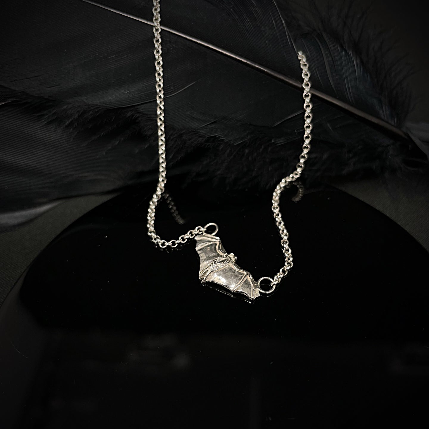 925 Bat Necklace