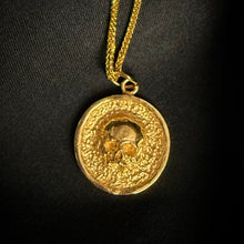 Load image into Gallery viewer, Gold Memento Mori Pendant