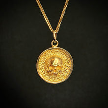 Load image into Gallery viewer, Gold Memento Mori Pendant
