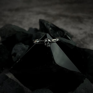 925 Skull Stacker Ring RTST