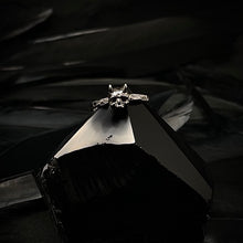 Load image into Gallery viewer, ossua-et-acroamata-jewelery-gothic-goth-gothic-memento-mori-sterling-silver-925-Azazel-Stacker-ring