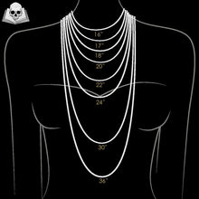 Load image into Gallery viewer, 3mm Belcher Chain | Mens Silver Belcher Necklace | OSSUA et ACROMATA