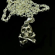 Load image into Gallery viewer, Skull Bone Necklace | Cross Bone Necklace | OSSUA et ACROMATA