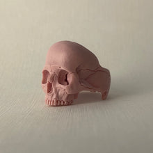 Load image into Gallery viewer, ossua-et-acroamata-jewelery-gothic-goth-memento-mori-barbie-movie-pink-marble-skull-ring
