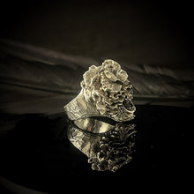 Load image into Gallery viewer,  Memento Mori Ring | Sterling Silver Clicker Ring | OSSUA et ACROMATA