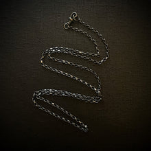 Load image into Gallery viewer, 3mm Belcher Chain | Mens Silver Belcher Necklace | OSSUA et ACROMATA