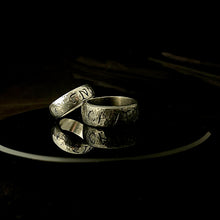 Load image into Gallery viewer, ossua-et-acroamata-jewelery-occult-goth-memento-mori-sterling-silver-925-know-thyself-rings