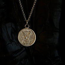 Load image into Gallery viewer, ossua-et-acroamata-jewelery-occult-goth-memento-mori-sterling-silver-925-lucifer-sigil-necklace