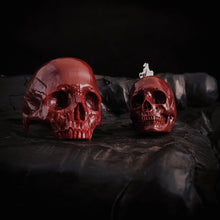 Load image into Gallery viewer, Skull Blood Ring | Red Marble Skull Ring | OSSUA et ACROMATA