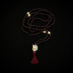 ossua-et-acroamata-jewelery-gothic-goth-angel-demon-devil-mythology-spirituality-mysticism-memento-mori-bone-hand-craved-gemstones-beads-antler-deerantler-Fallen-Angel-Mala-Necklace