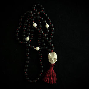 ossua-et-acroamata-jewelery-gothic-goth-angel-demon-devil-mythology-spirituality-mysticism-memento-mori-bone-hand-craved-gemstones-beads-antler-deerantler-Fallen-Angel-Mala-Necklace