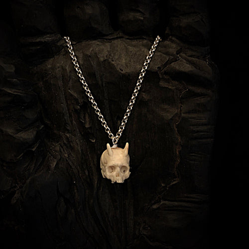 Demon Skull Necklace | Azazel Skull Necklace | OSSUA et ACROMATA