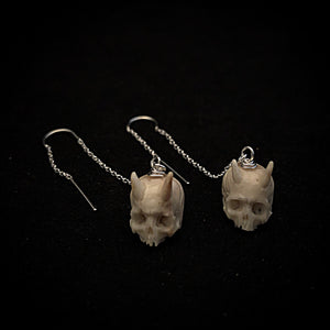 Women Skull Earrings | Silver Skull Earrings | OSSUA et ACROMATA