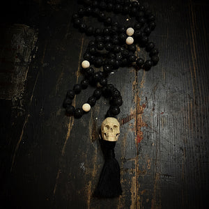 ossua-et-acroamata-jewelery-gothic-goth-devil-demon-memento-mori-bone-hand-craved-gemstones-beads-antler-deerantler-NIGHT-Mala-Necklace