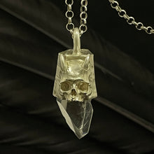 Load image into Gallery viewer, Skull Crystal Necklace | Crystal Skull Pendant | OSSUA et ACROMATA