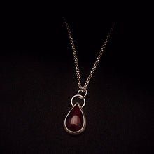 Load image into Gallery viewer, Blood Drop Necklace | Blood Drop Chain | OSSUA et ACROMATA