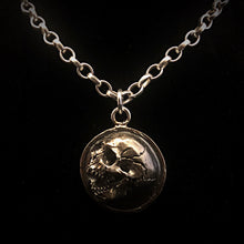 Load image into Gallery viewer, ossua-et-acroamata-jewelery-gothic-goth-gothic-gemstones-gems-memento-mori-sterling-silver-925-memento-mori-necklace