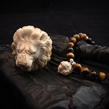 Load image into Gallery viewer, ossua-et-acroamata-jewelery-gothic-goth-gothic-memento-mori-gemstones-beads-antler-deerantler-animal-anima-Fearless-Bracelet