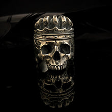 Load image into Gallery viewer, King Skull Ring | Black Skull Ring | OSSUA et ACROMATA