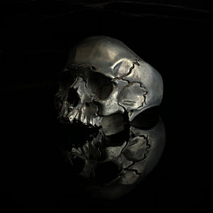 Half Skull Ring | 925 Silver Decay Ring  | OSSUA et ACROMATA