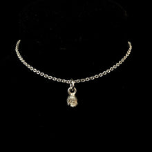 Load image into Gallery viewer, ossua-et-acroamata-jewelery-gothic-goth-gothic-memento-mori-sterling-silver-925-mini-decay-skull-necklace