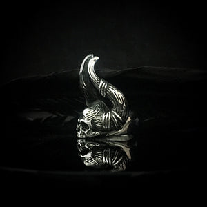 BAAL Skull Ring Steel  | Skull Rings For Women | OSSUA et ACROMATA