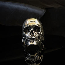 Load image into Gallery viewer, ossua-et-acroamata-jewelery-gothic-goth-gothic-steel-steeljewellery-skull-skulls-memento-mori-Steel-Full-Skull-Ring