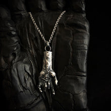 Load image into Gallery viewer, ossua-et-acroamata-jewelery-gothic-goth-gothic-witch-witches-magic-hexe-memento-mori-sterling-silver-925-Hexenhand-Necklace