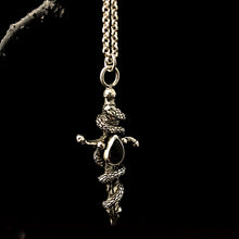 Load image into Gallery viewer, Athena Pendant Necklace | Dagger Necklace | OSSUA et ACROMATA