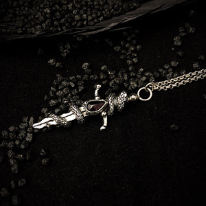Athena Pendant Necklace | Dagger Necklace | OSSUA et ACROMATA