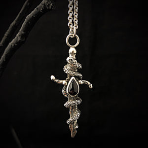 Athena Pendant Necklace | Dagger Necklace | OSSUA et ACROMATA