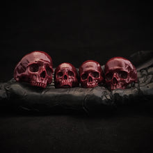 Load image into Gallery viewer, Skull Blood Ring | Red Marble Skull Ring | OSSUA et ACROMATA