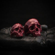 Load image into Gallery viewer, Skull Blood Ring | Red Marble Skull Ring | OSSUA et ACROMATA