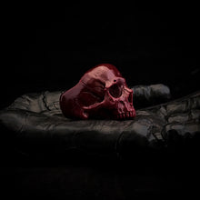 Load image into Gallery viewer, Skull Blood Ring | Red Marble Skull Ring | OSSUA et ACROMATA