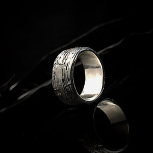 ossua-et-acroamata-jewelery-gothic-goth-memento-mori-sterling-silver-925-Molten-Rock-Ring