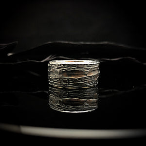 ossua-et-acroamata-jewelery-gothic-goth-memento-mori-sterling-silver-925-Molten-Rock-Ring