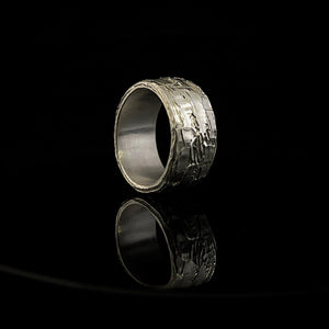 ossua-et-acroamata-jewelery-gothic-goth-memento-mori-sterling-silver-925-Molten-Rock-Ring