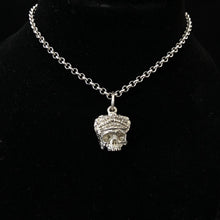 Load image into Gallery viewer, ossua-et-acroamata-jewelery-gothic-goth-memento-mori-sterling-silver-925-dead-queen-necklace